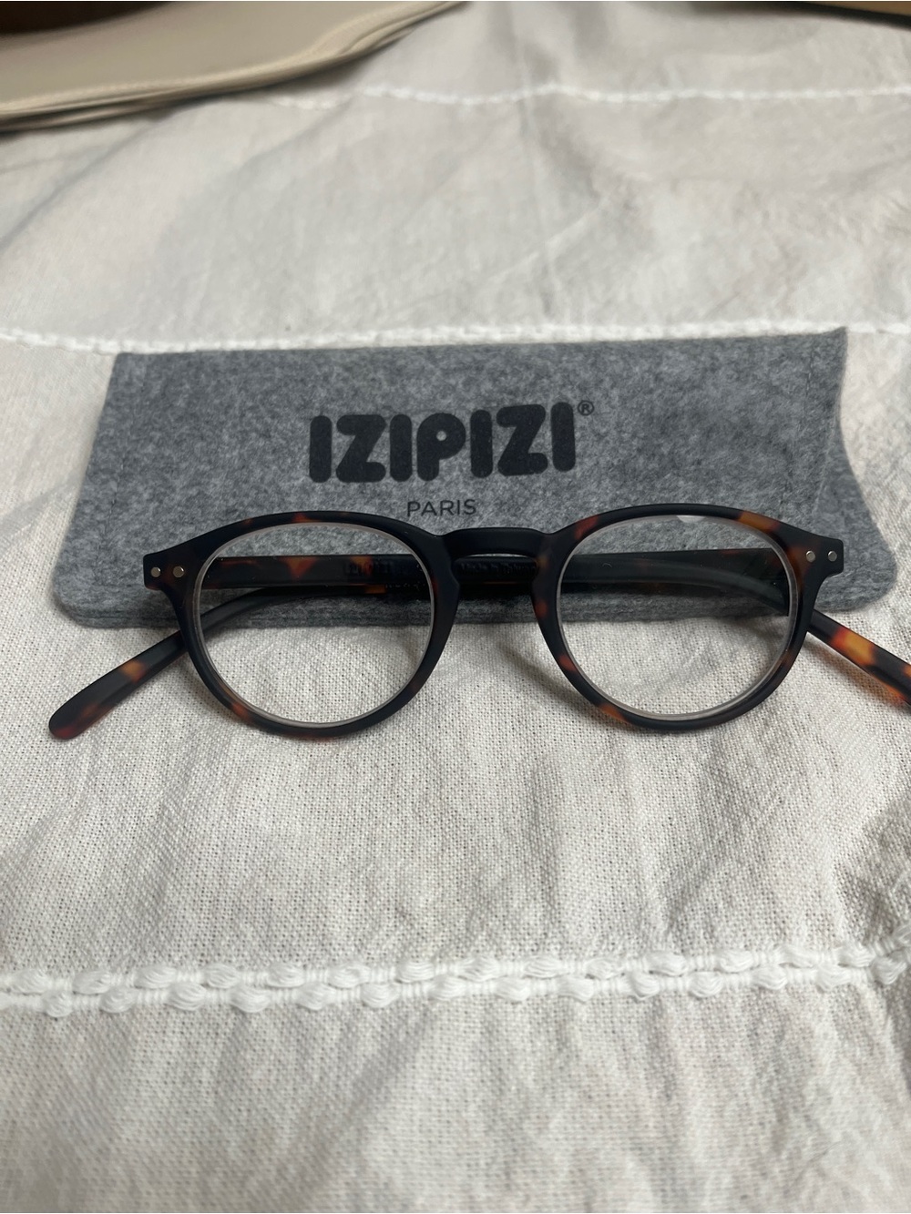 IZIPIZI Men's Tortoiseshell Round Glasses - Brown